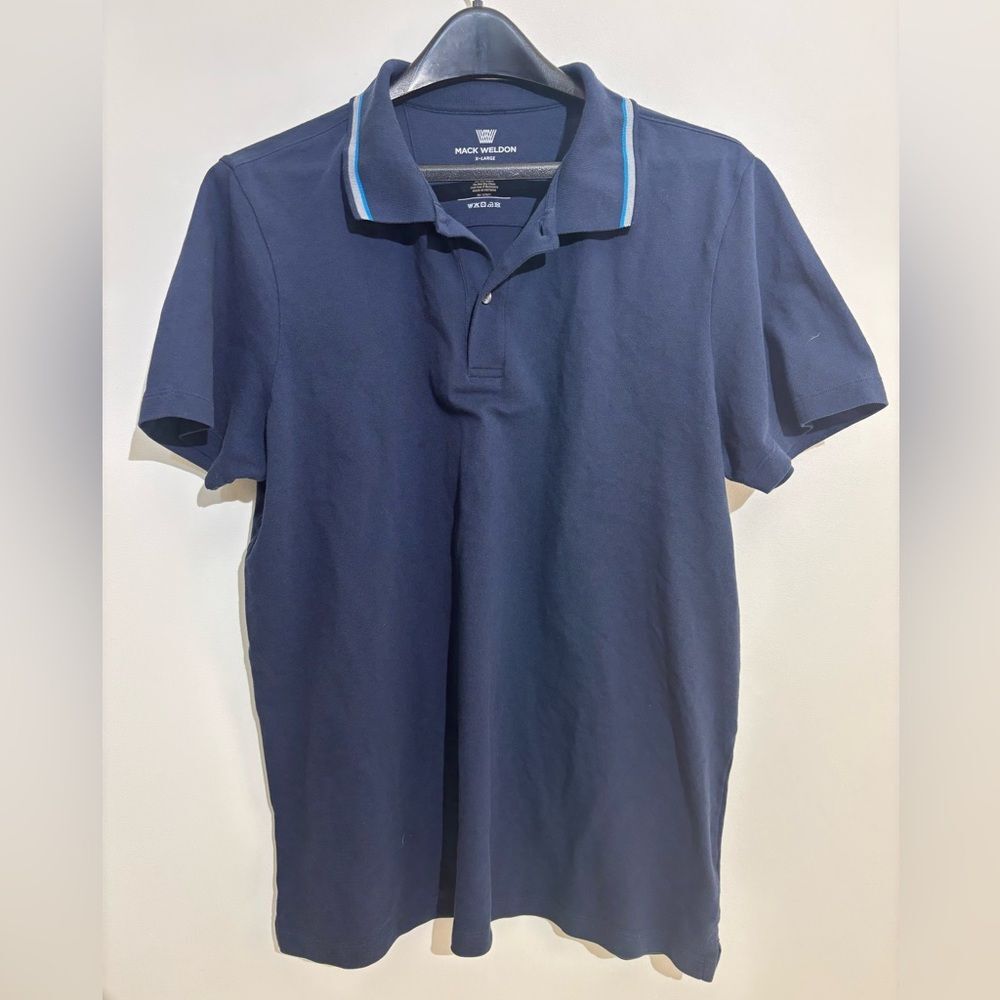 Mack Weldon Polo Navy Blue XL